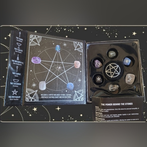 WICCAN WICCA LOT ~ TAROT CARDS WELLNESS STONES WICCAPEDIA CRYSTAL HEALING GUIDE - Picture 5 of 6